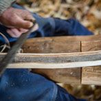 James Crombie in his workshop 2018